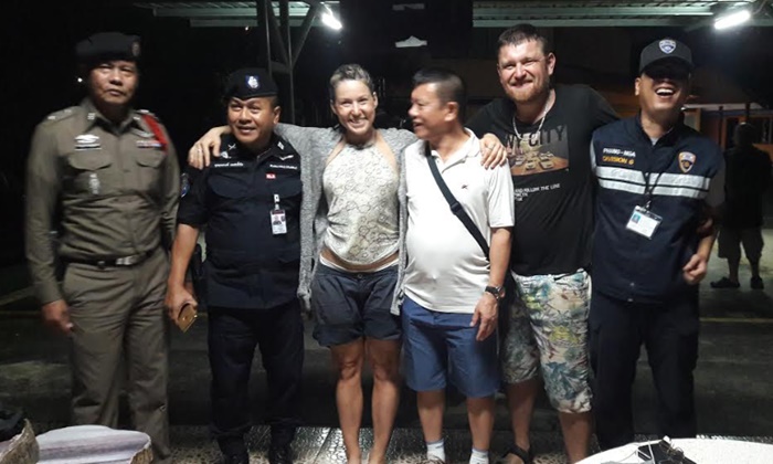 หนุ่มสาวรัสเซียหลงป่าน้ำตกดัง ตร.ช่วยชีวิต ส่งโลเคชั่นให้เดินออกมาได้