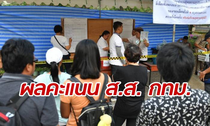 ผลการเลือกตั้ง 2562: กกต.กรุงเทพฯ ประกาศผลคะแนน ส.ส. อย่างไม่เป็นทางการ