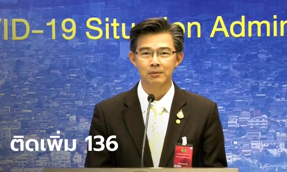 ไทยเสียชีวิตจากโควิด-19 อีก 2 ราย ดับรวม 9 ราย! พบผู้ป่วยติดเชื้อเพิ่ม 136 รวมสะสม 1,524