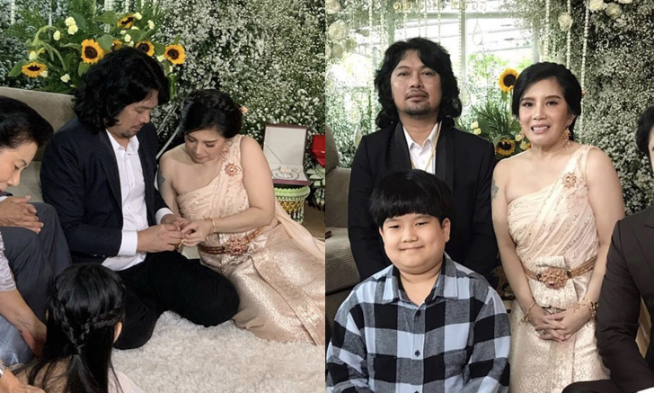 รักแท้ "กานต์-เสก" เข้าพิธีมงคลสมรสช่วงเช้า คู่บ่าวสาวเหมาะสมดั่งกิ่งทองใบหยก