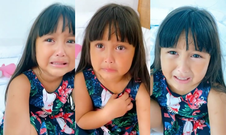 "ฮาน่า" เผยคลิป "น้องนาดา" น้ำตาท่วมจอ หนูน้อยสั่งเสียงสั่นโกรธบันไดทุบทิ้งเลยค่ะ