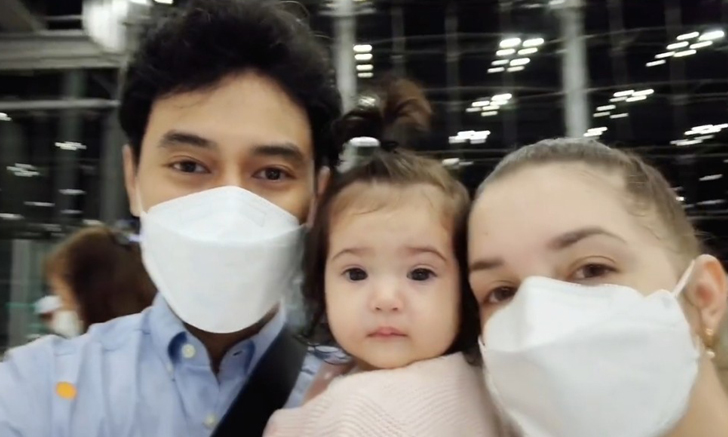 "เอส กันตพงศ์" จำใจต้องห่าง ส่งลูกเมียขึ้นเครื่องบินกลับประเทศเยอรมนี