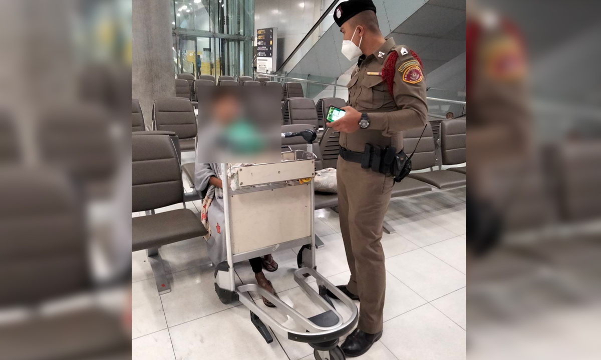 "รอแม่มารับ" หญิงปริศนาใช้ชีวิตในสนามบินสุวรรณภูมิร่วม 2 เดือน แจ้งปวีณารุดช่วย