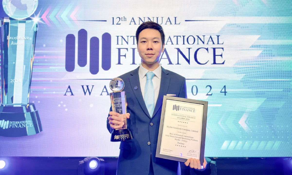 SKYLLER คว้ารางวัลด้านเทคโนโลยี AI ที่ International Finance Awards 2024