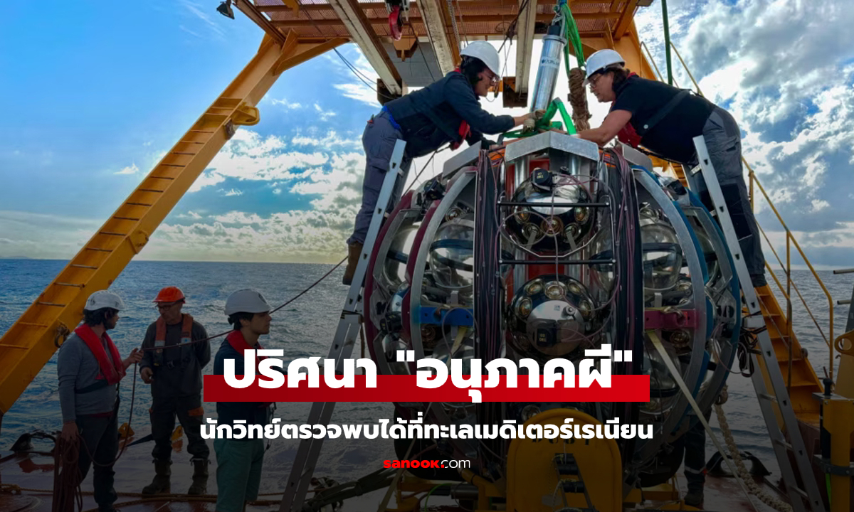 นักวิทย์ตรวจพบ "อนุภาคผี" ในทะเลเมดิเตอร์เรเนียน