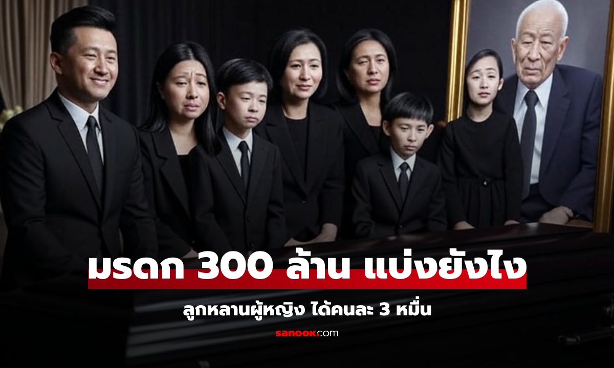 ปู่มหาเศรษฐีตาย ทิ้งมรดก 300 ล้าน ลูกหลานที่เป็น \'ผู้หญิง \'แบ่งกันได้คนละ 3 หมื่นบาท!