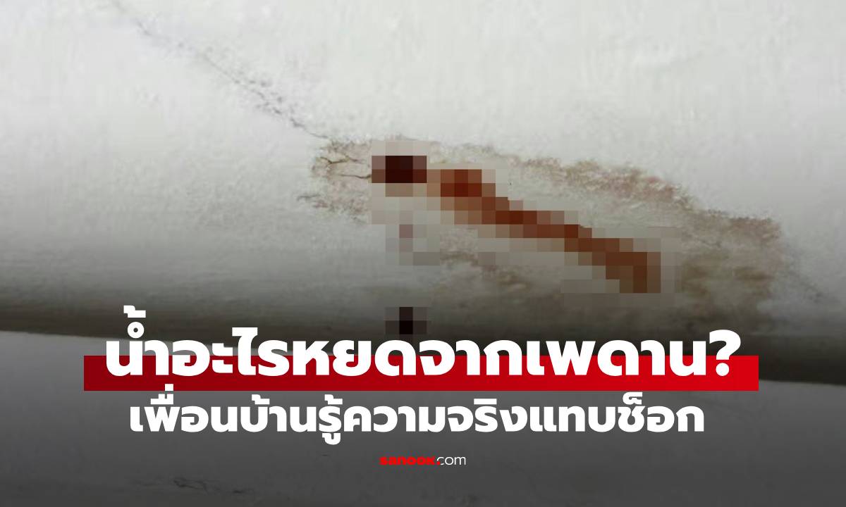 เพื่อนบ้านเอะใจ เห็นเลือด? หยดจากเพดาน รู้ความจริงแทบช็อก แจ้งตร.แทบไม่ทัน