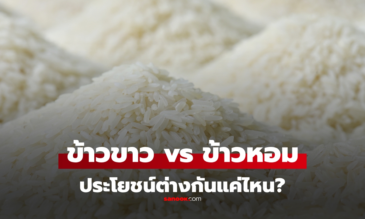 “ข้าวขาว” กับ “ข้าวหอม” ต่างกันอย่างไร ประโยชน์ต่างกันแค่ไหน?