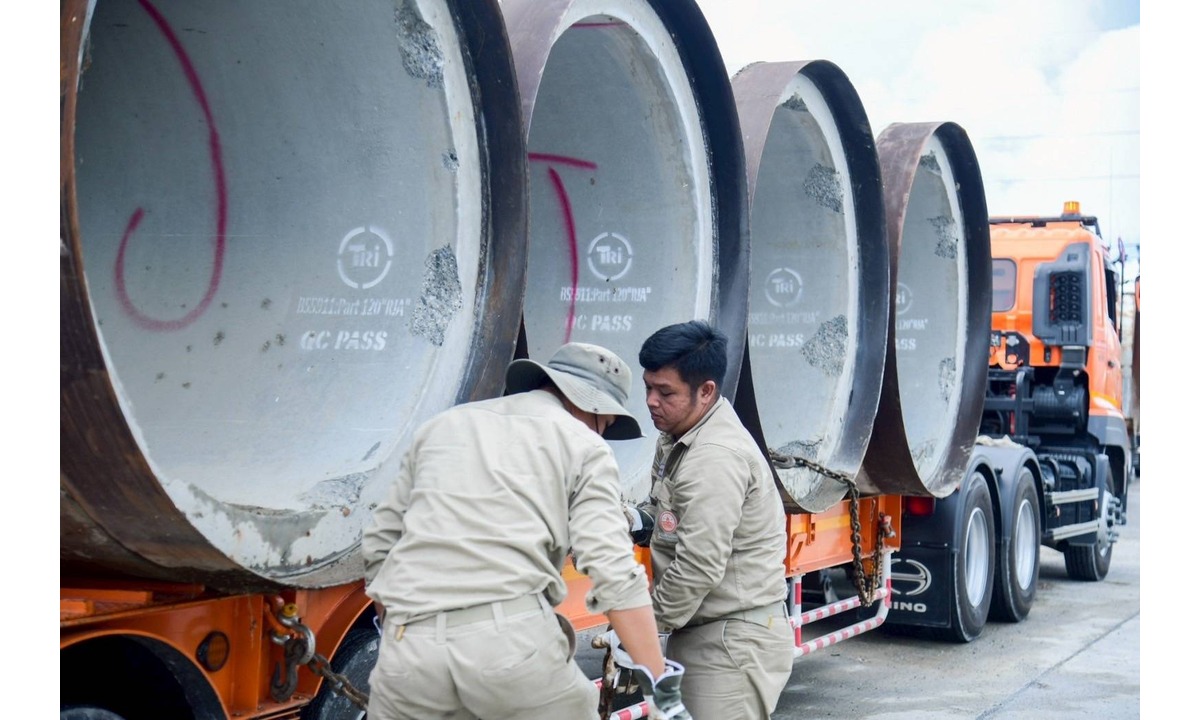MEA ร่วมส่งมอบท่อคอนกรีต สนับสนุนกองทัพบกจัดทำหลุมหลบภัยชายแดนไทย-กัมพูชา