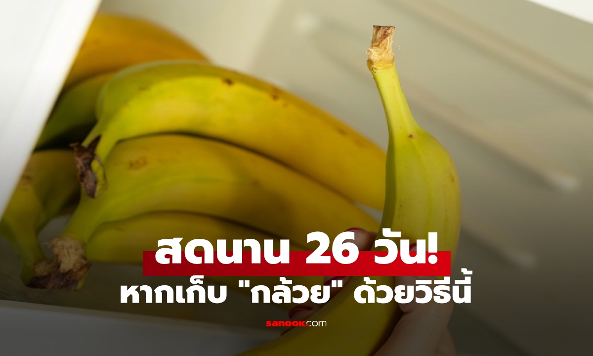 เป็นไปได้แล้ว! “เก็บกล้วย” ให้คงความสดนาน 26 วัน ด้วยวิธีง่ายๆ ไม่จำเป็นต้องห่อก้าน
