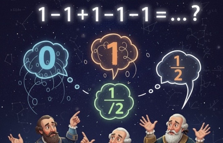 เฉลยแล้ว 1-1+1-1+... เท่ากับเท่าไหร่? ปริศนาที่นักคณิตฯ ถกเถียงกันกว่า 300 ปี!!!