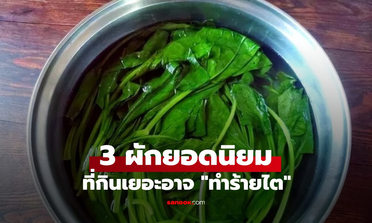 3 ผักยอดนิยม ที่กินเยอะอาจ \