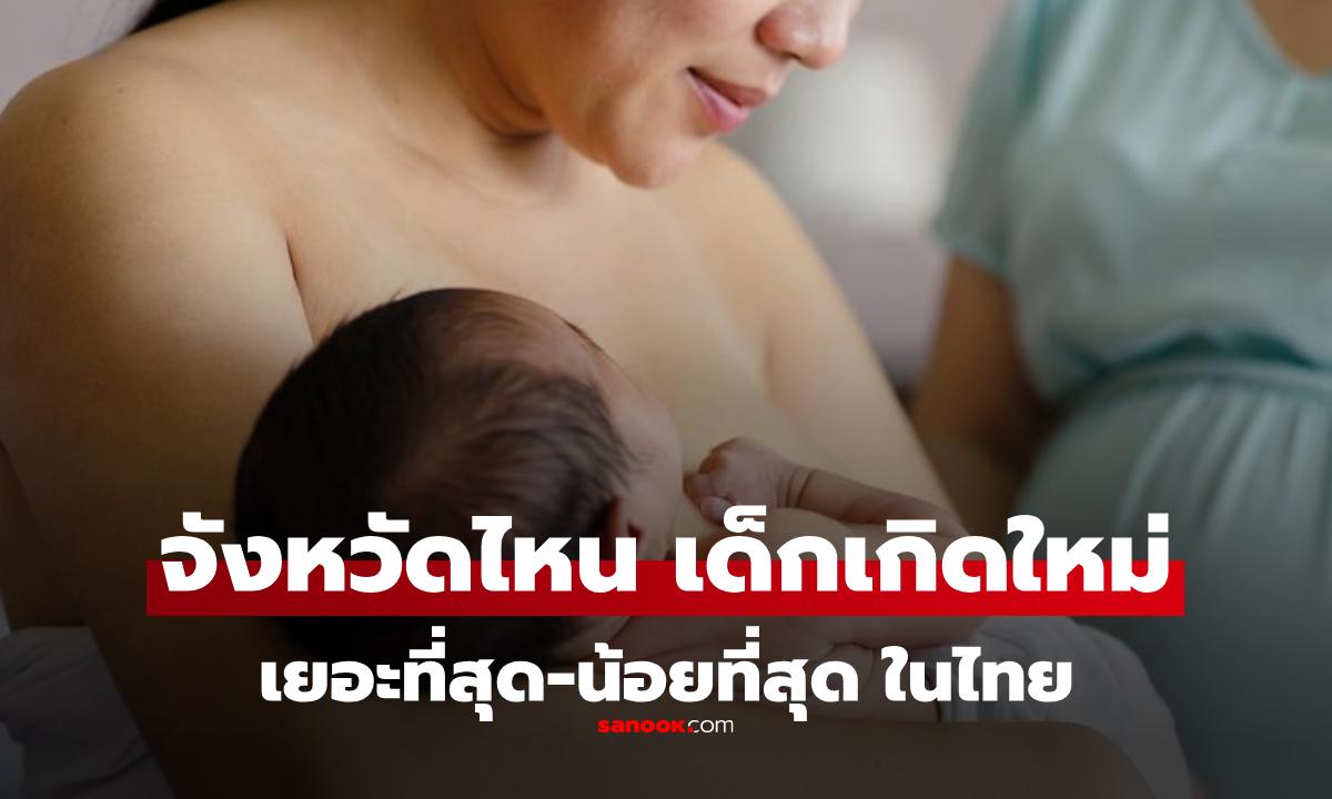 จังหวัดไหนในไทย "เด็กเกิดใหม่" สูงสุด-ต่ำสุด ข้อมูลล่าสุดปี 2569  น่าเป็นห่วง!