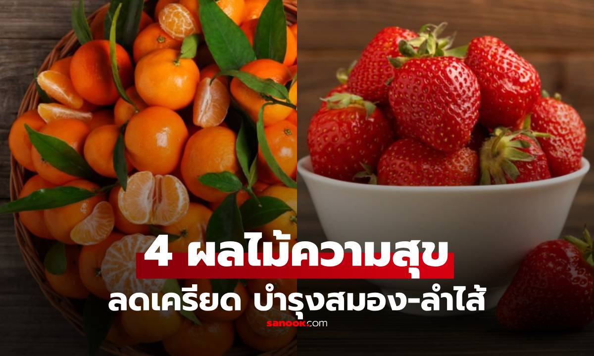 เปิด 4 อันดับ "ผลไม้แห่งความสุข" กินแล้วลดเครียด-ต้านซึมเศร้า งานวิจัยใหม่ยืนยัน!