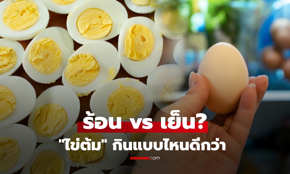 "ไข่ต้ม" กินร้อน หรือ เย็น ดีกว่ากัน? เทียบประโยชน์ชัดๆ หลายคนยังเข้าใจผิด