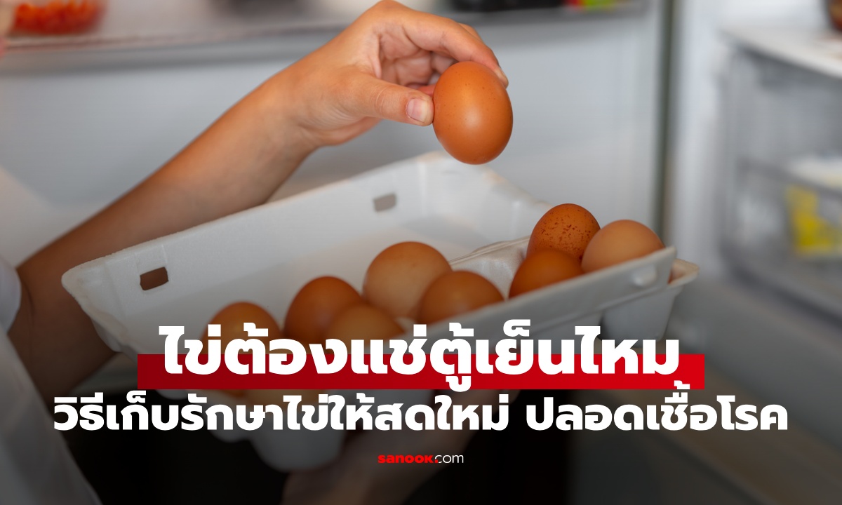 ไข่ต้องแช่ตู้เย็นไหม? วิธีเก็บไข่ให้สดใหม่ 1 กฎเหล็กห้ามทำ เสี่ยงปนเปื้อนเชื้อโรค