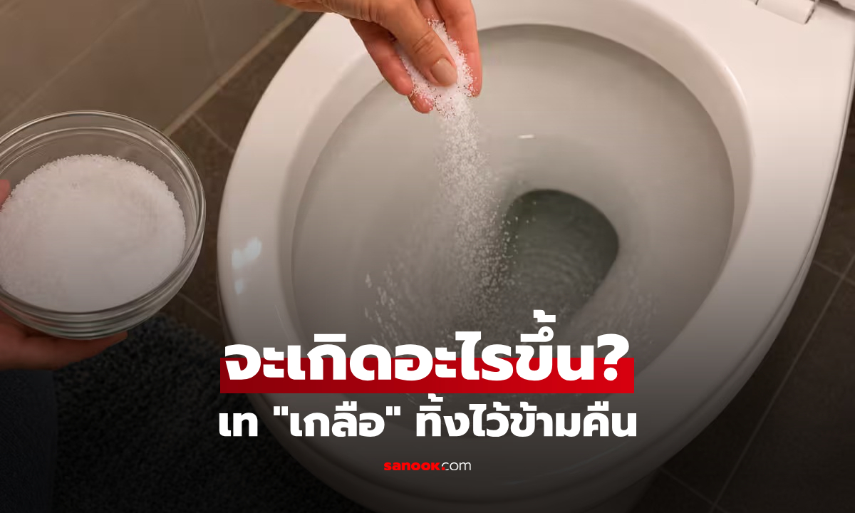 การเท "เกลือ" ลงในชักโครก ปล่อยทิ้งไว้ข้ามคืน เช้ามาจะมีผลอย่างไร?