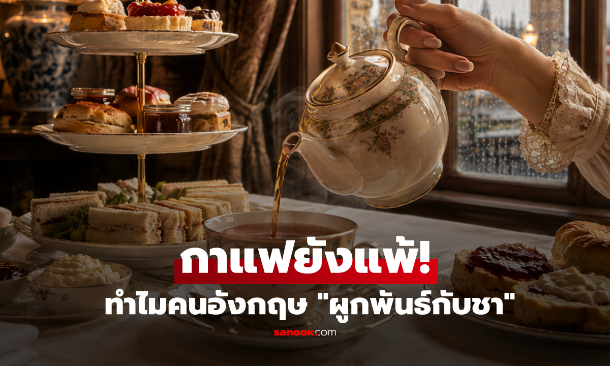 ทำไมคนอังกฤษ "ผูกพันกับชา" มากกว่ากาแฟ? ย้อนประวัติศาสตร์ มากกว่ารสชาติหรืออากาศ!