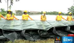 สาธิตระบบป้องกันน้ำท่วมด้วย TrapBag