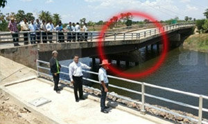 โคราชระทึก!! สะพานทรุดกว่า2ปี