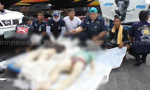 ศพ 2 ชาย-หญิงคอขาดตาย ลอยอืดทะเลพัทยา