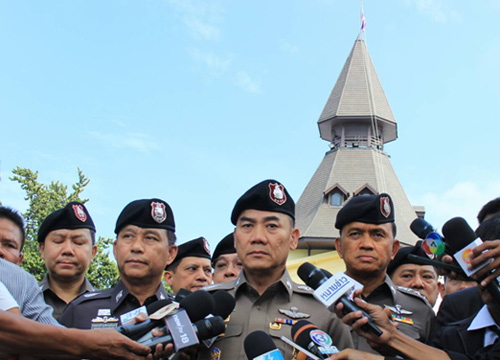 ผบ.ตร.ตรวจความเรียบร้อยโดยรอบท้องสนามหลวง
