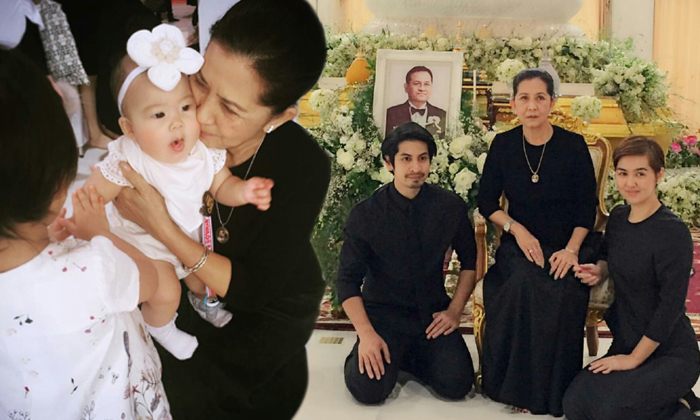 จิ๋ม มยุรฉัตร ทำบุญเลี้ยงพระอุทิศให้สามี แป๊ะ นริศ คนบันเทิงร่วมอาลัยแน่นศาลา