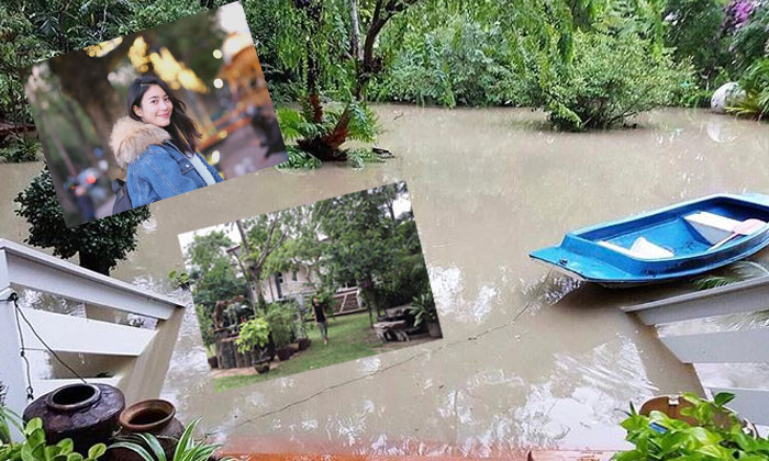 จุ๋๋ย วรัทยา โพสต์ภาพที่บ้านน้ำท่วมหนักกว่าทุกปี