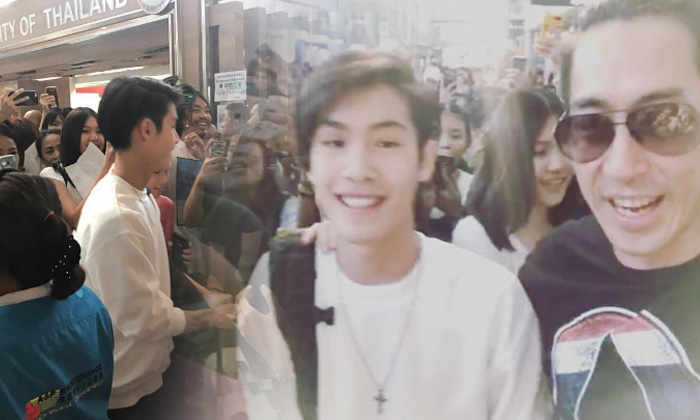 "เจ้านาย" สนามบินแตก! บินกลับไทย แฟนเพียบเทียบซุปตาร์