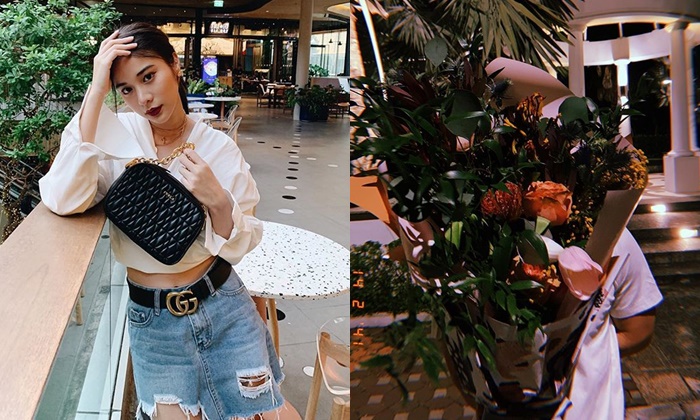 เก้า สุภัสสรา ลงรูปหนุ่มปริศนา ถือช่อดอกไม้ ชาวเน็ตสงสัยเป็น เกรท วรินทร