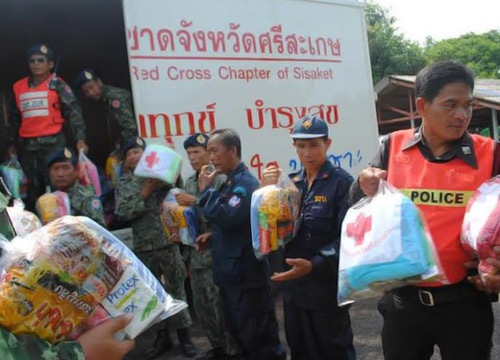 ศรีสะเกษน้ำท่วมลดเกือบเข้าสู่ภาวะปกติแล้ว