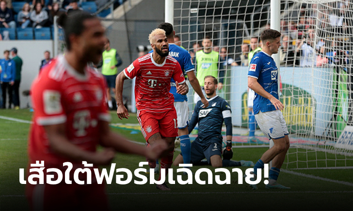 รัวครึ่งแรก! บาเยิร์น มิวนิค บุกทุบ ฮอฟเฟนไฮม์ 2-0 จี้ฝูงแต้มเดียว