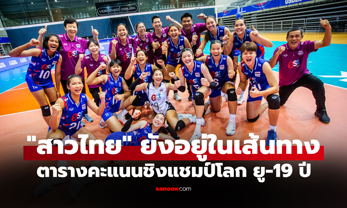 ตารางคะแนน วอลเลย์บอลชิงแชมป์โลก 2025 รุ่นอายุไม่เกิน 19 ปี วันที่ 4 ก.ค.68
