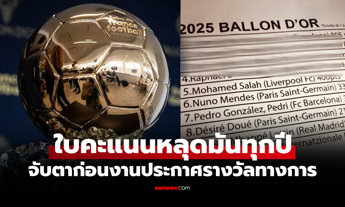 รอดูจะแม่นมั้ย? โซเชียลแห่แชร์หลุดผลโหวตชี้แข้งดังรายนี้จะคว้า \
