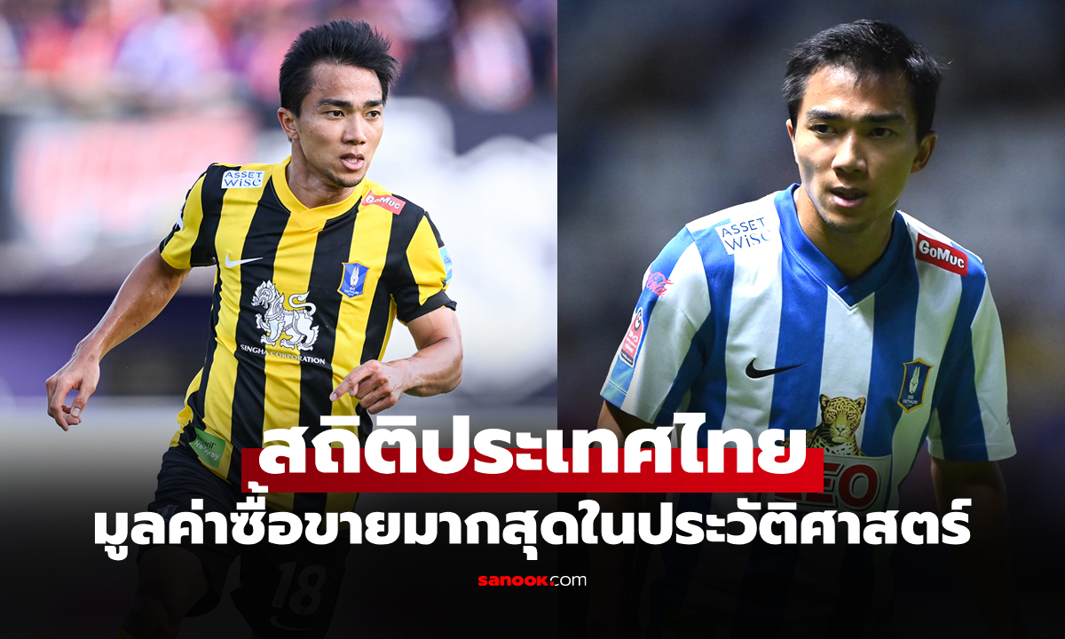 ยืนหนึ่งของประเทศ! สื่อนอกเปิดมูลค่าการย้ายทีมรวม \